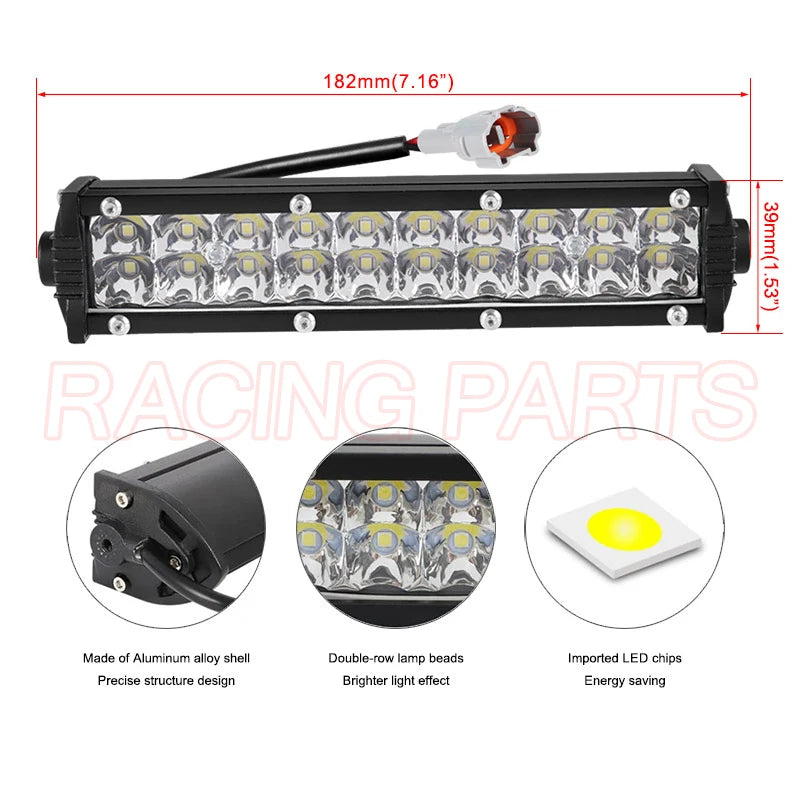 Upgraded Plug-N-Play Dirt Bike Led Headlight Light Bar Kit for CRF250F CRF110 TTR110 YZF450