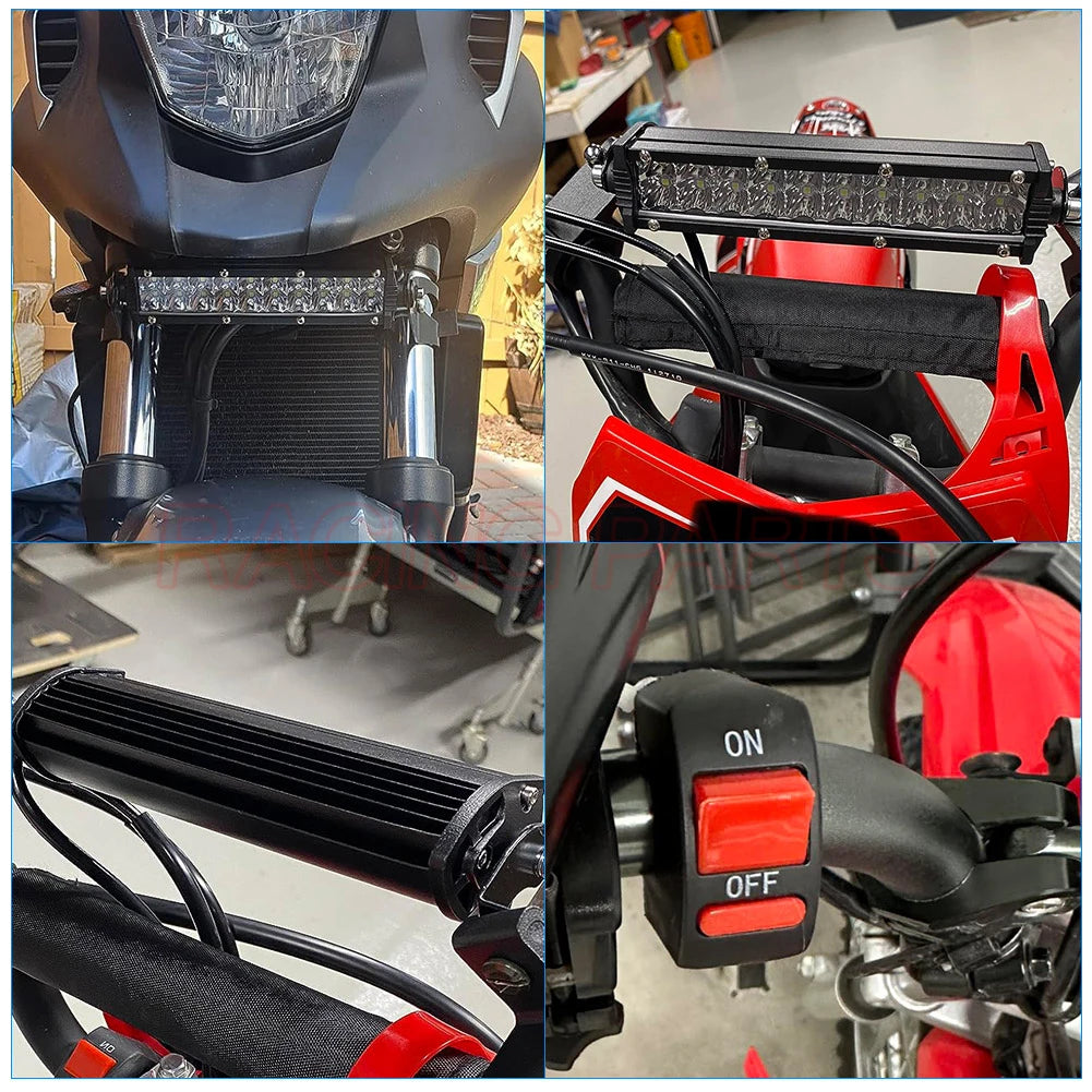 Upgraded Plug-N-Play Dirt Bike Led Headlight Light Bar Kit for CRF250F CRF110 TTR110 YZF450