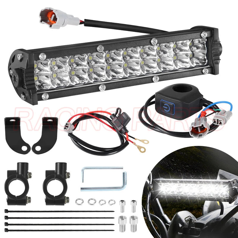 Upgraded Plug-N-Play Dirt Bike Led Headlight Light Bar Kit for CRF250F CRF110 TTR110 YZF450