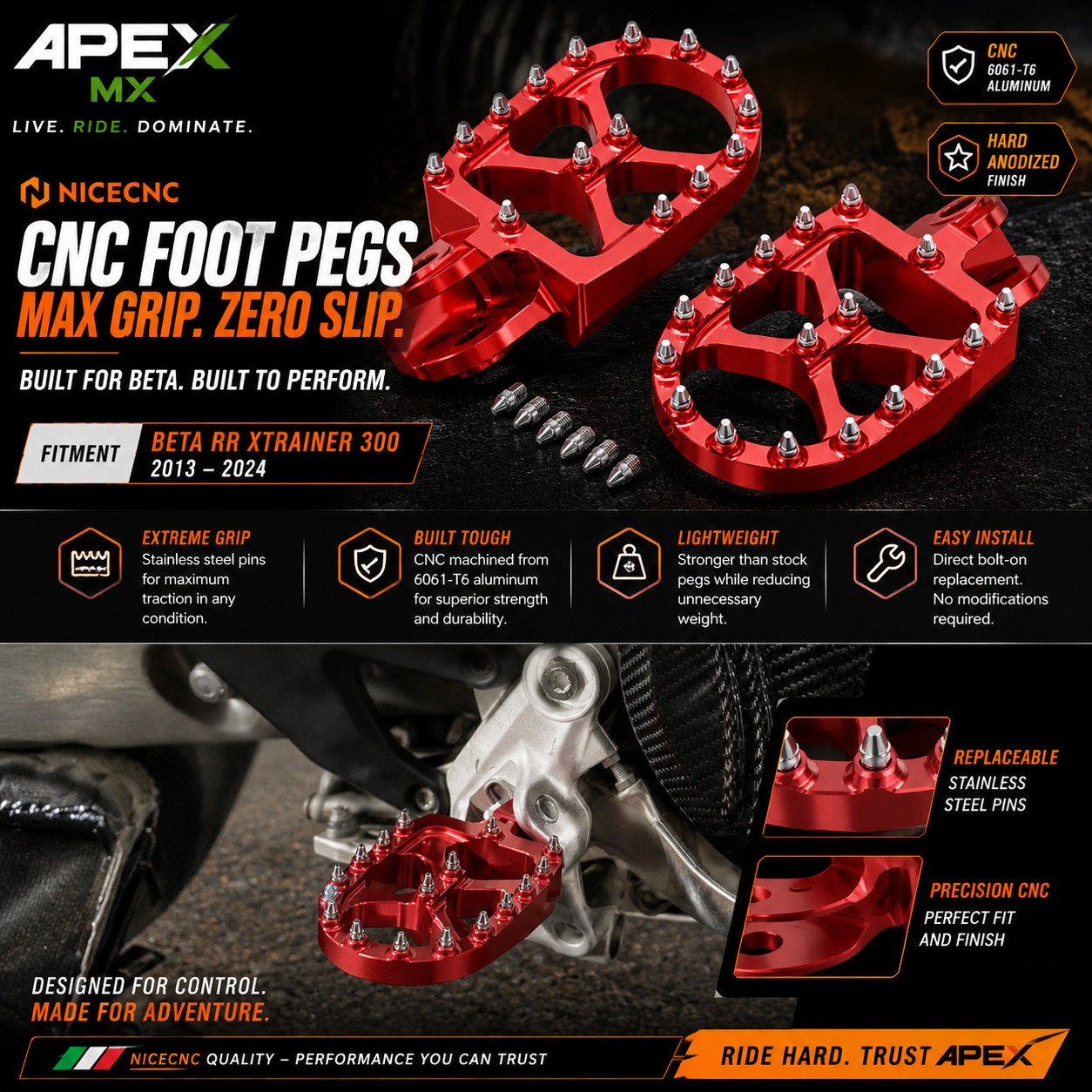Pro Series CNC Foot Pegs