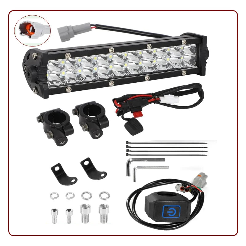 Upgraded Plug-N-Play Dirt Bike Led Headlight Light Bar Kit for CRF250F CRF110 TTR110 YZF450